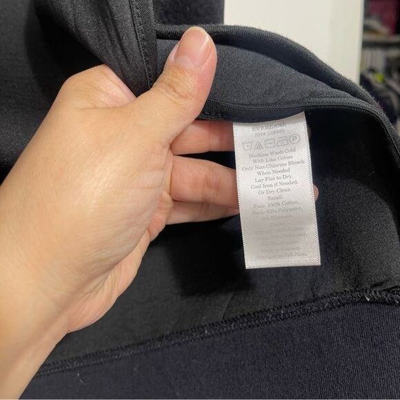 Everlane Street Fleece Bomber Jacket ScubaZip Up Pockets in Midnight Size S - Picture 11 of 11